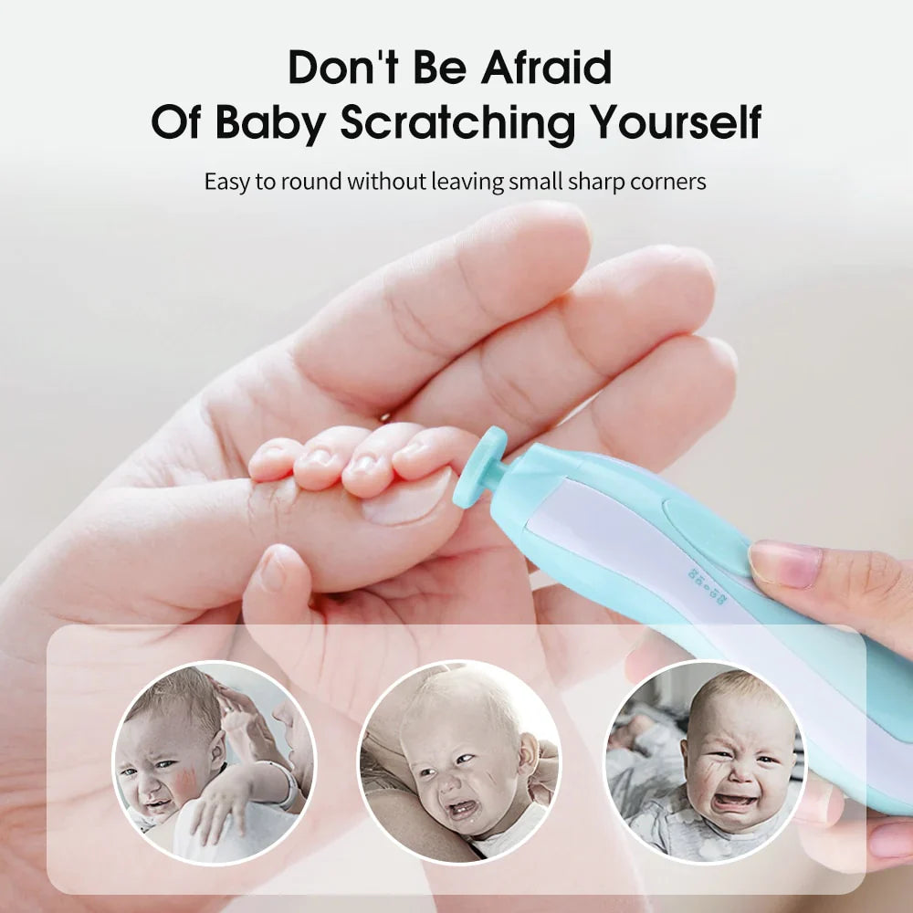 6 in 1 Baby Electric Nail Trimmer For Kids - Newborn to Adult