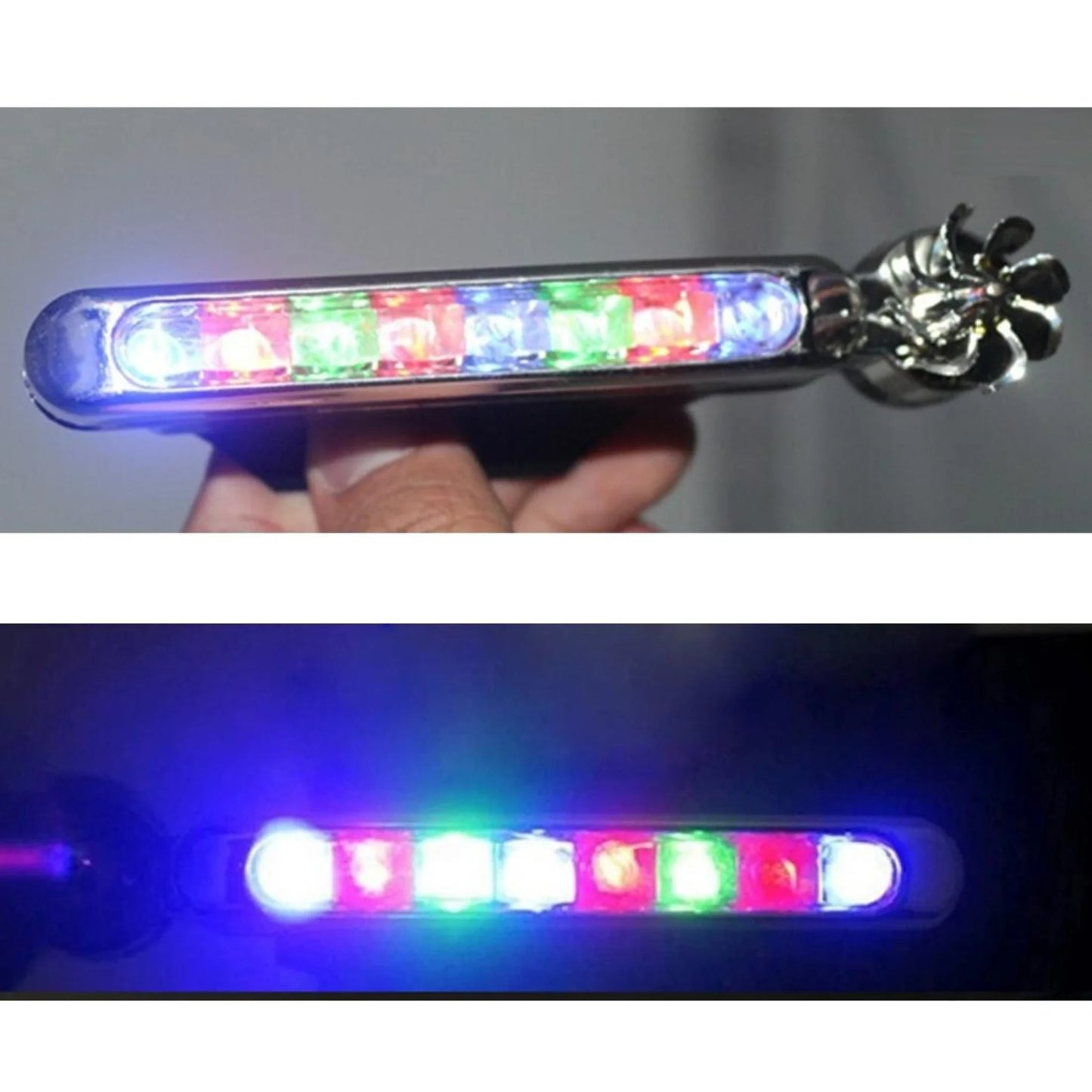 2 PCS UNIVERSAL WIND ENERGY - 8 LED HEAD LAMP WIND POWER CAR RUNNING LIGHT