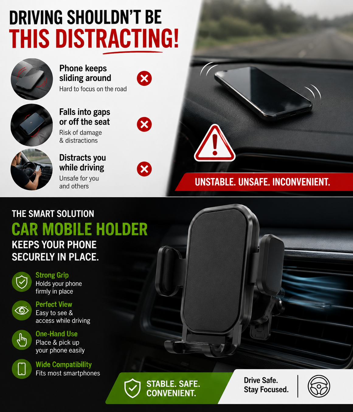 Car Mobile Holder — Secure Your Phone While You Drive