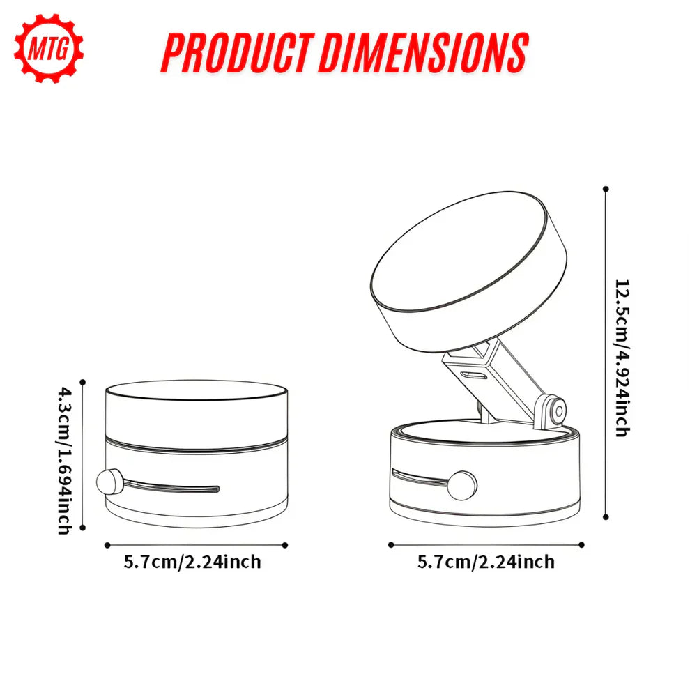 Magnetic Suction Phone Holder (Car, Home & Office)