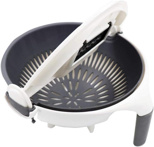 Rotary Vegetable Cutter, 9 in 1 Basket