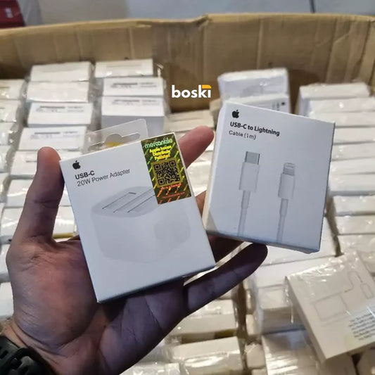 20W Original Adapter with 20W Lightning Cable – Fast & Reliable Charging