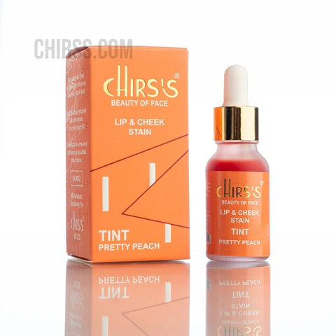 Chirs Lips & Cheek Stain Tint - Pretty Peach & Red Velvet