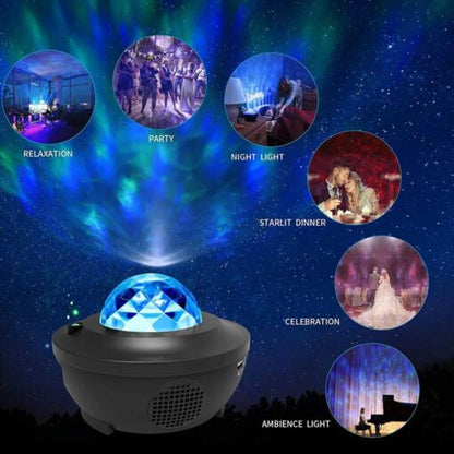 Galaxy Projector Stars & Nebula | Remote Control with Speaker