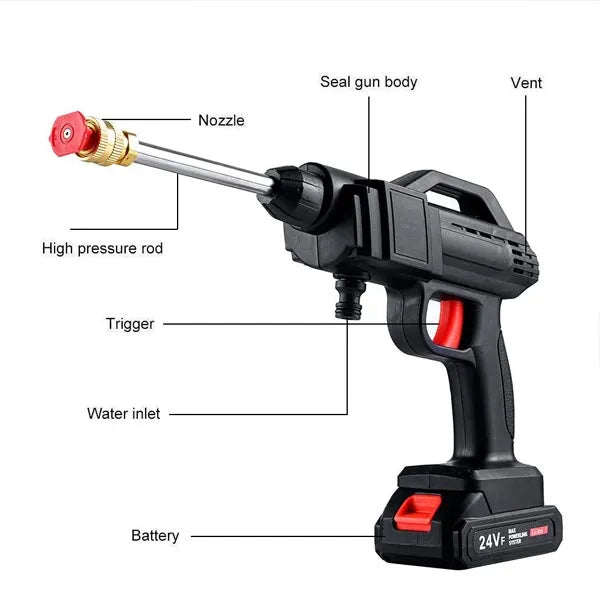 48V Rechargeable Pressure Washer Gun